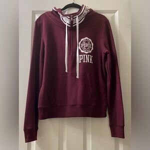 Victoria Secret Pink quarter zip Hoodie